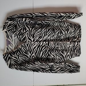Zebra Stripe Cardigan